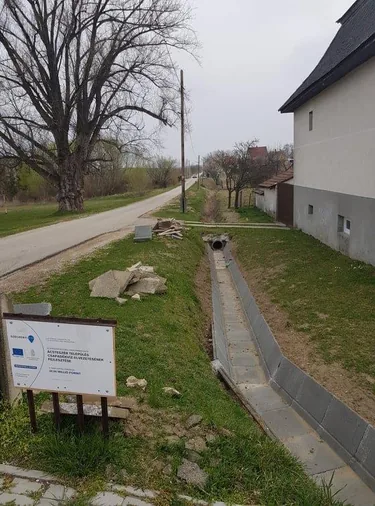 Csapadékelvezetés 50%-os készültségi szint